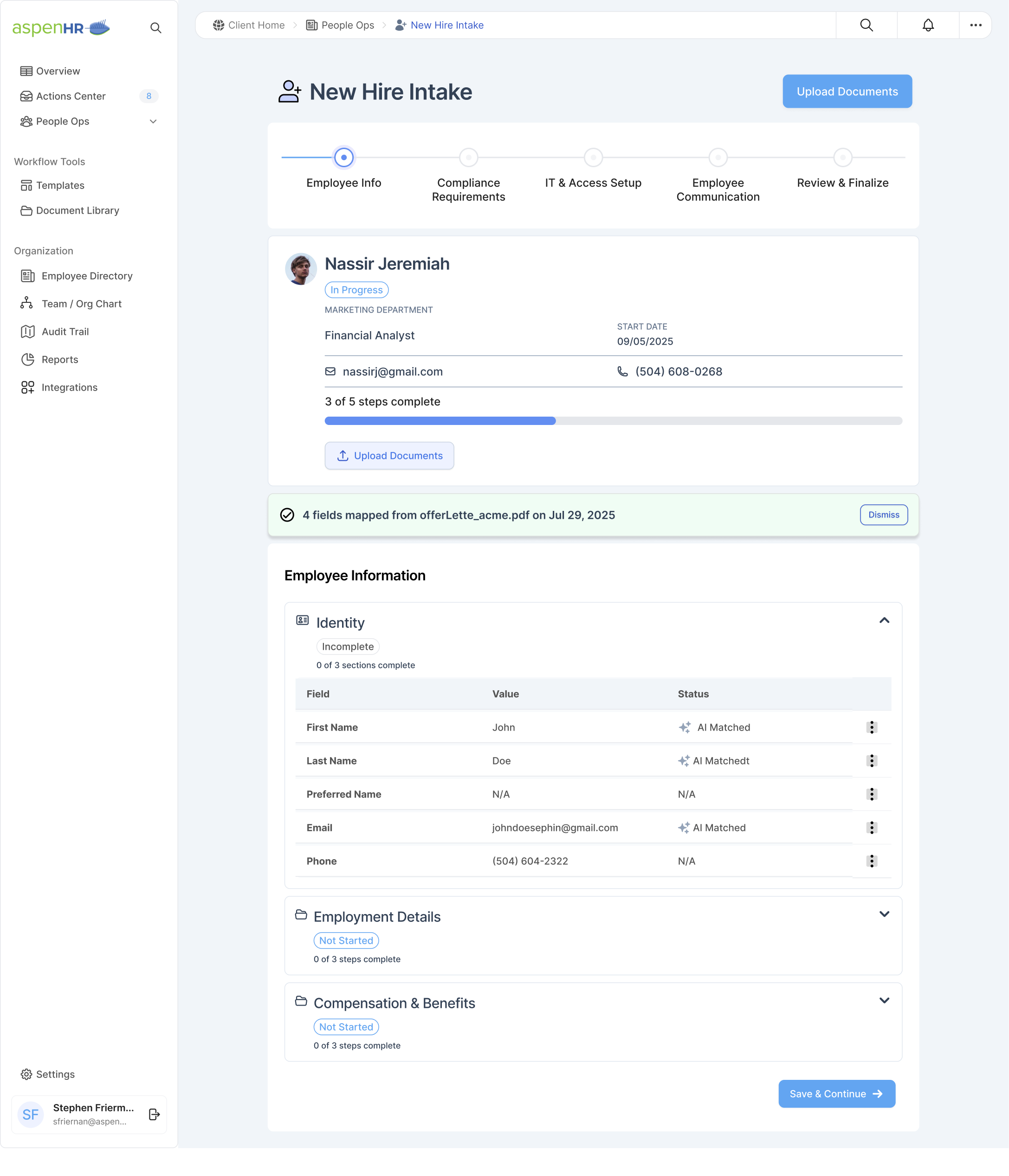 Onboarding overview